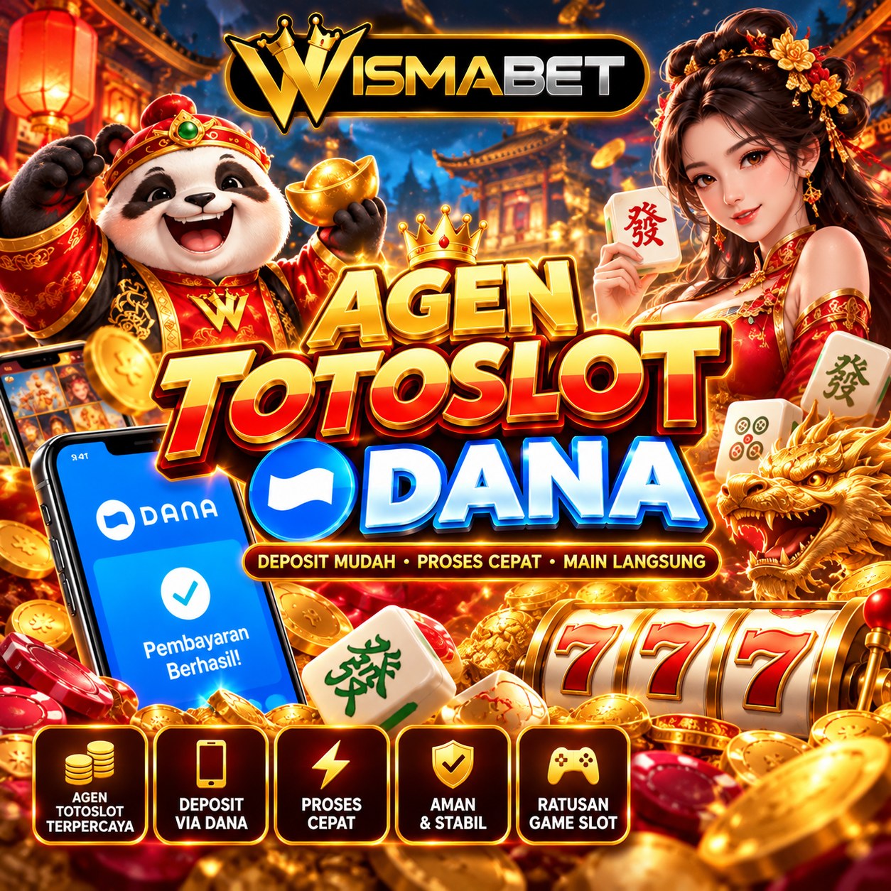 Info slot mahjong online di halaman Wismabet